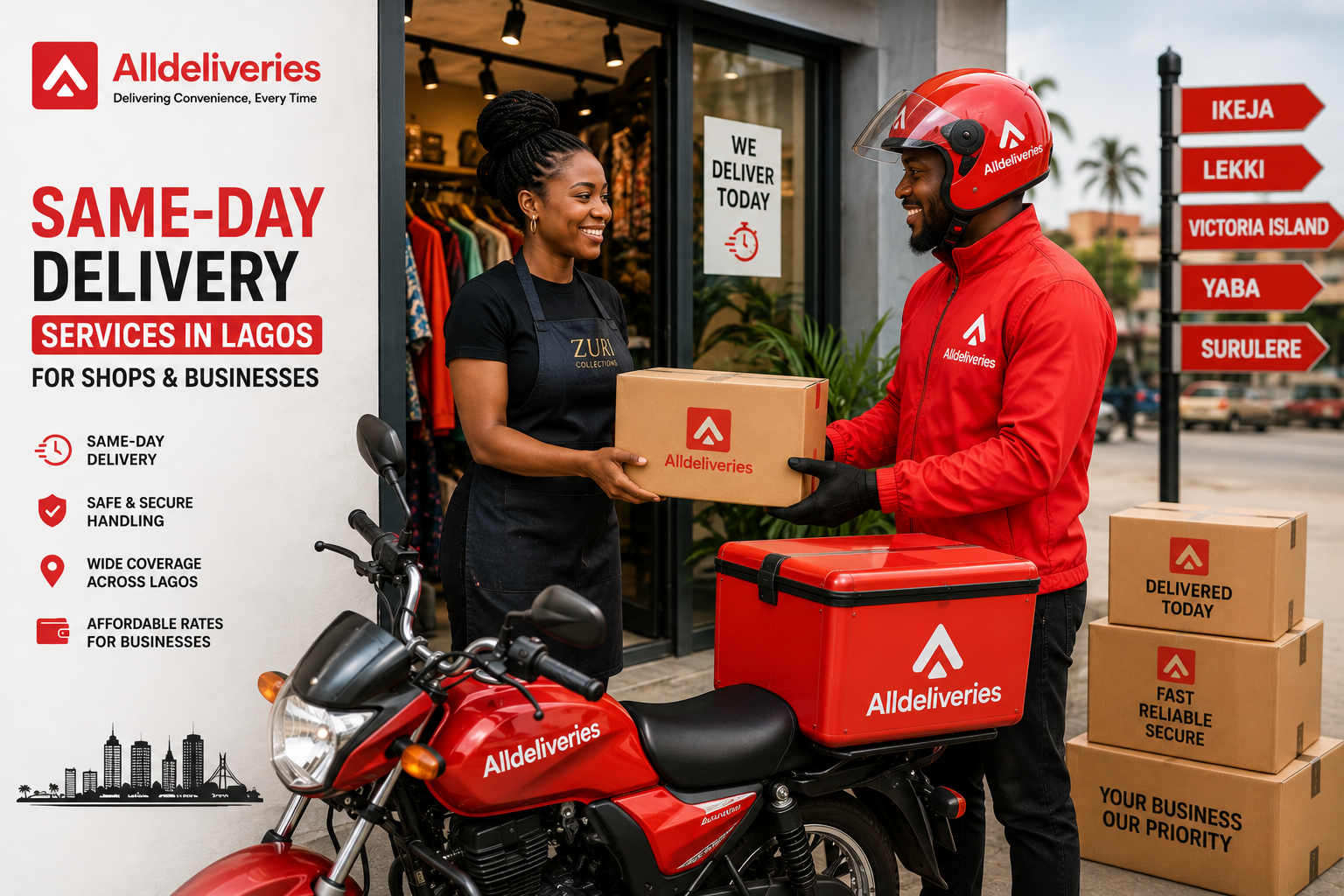 Same-Day Delivery Services in Lagos for Shops & Businesses